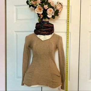 Size S Saffron Tan cashmere sweater